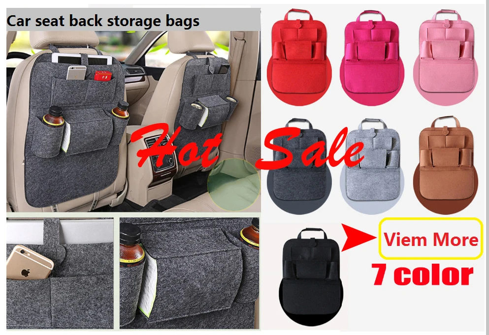 Hot sale Car Seat back storage receive bags Pocket Car Care Interior Accessories Travel Bag Stowing Tidying Bags car styling