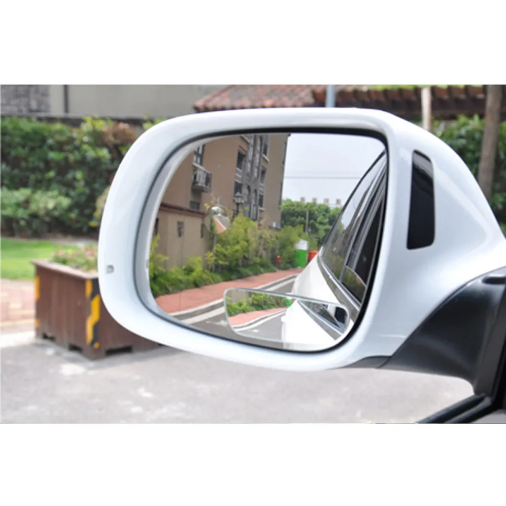 2 шт., универсальное регулируемое на 360 градусов Автомобильное Зеркало, широкоугольное выпуклое зеркало для слепых зон, автостоянка, зеркала заднего вида, аксессуары