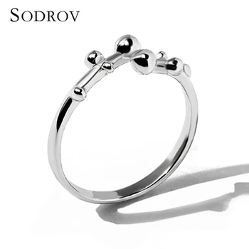 

Cute Simple Style Hot Sale 925 100% Solid Sterling Silver Open Finger Rings For Women NewYear & Valentine's Day Gift R018