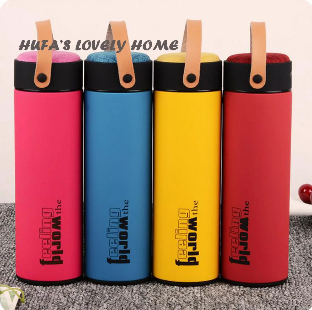 Creative Vacuum Cup Sports Water Bottle Stainless Steel Heat Insulation