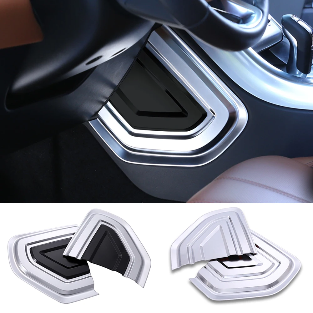 

ABS Chrome Car Accessories Interior Center Console Side U Shape Panel Cover Trim for Land Rover Range Rover Sport L494 2014-2017