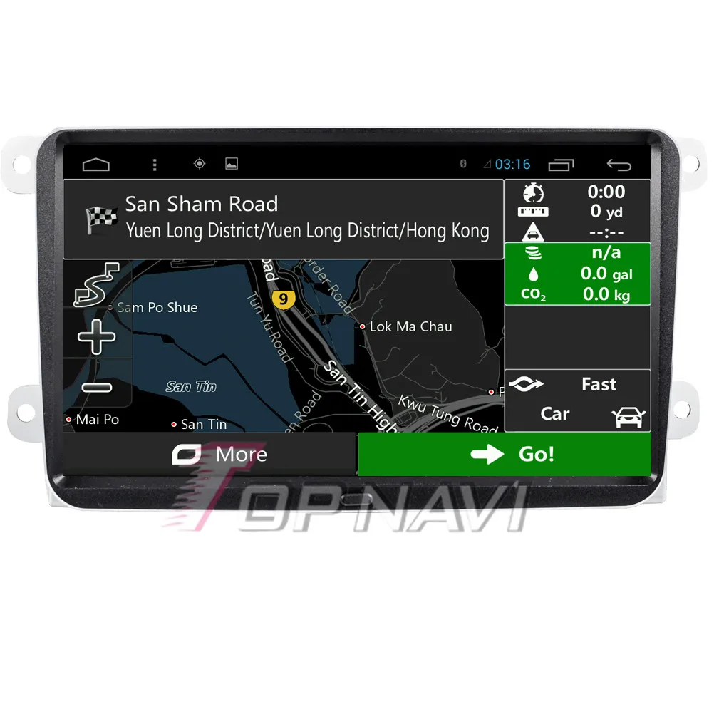 Clearance Topnavi 9" Quad Core Android 6.0 Car GPS Navigation for VW Magotan Autoradio Multimedia Audio Stereo,NO DVD 4