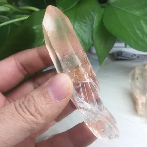2019 прозрачные кристаллы кварца, Натуральный Необработанный целебный кристалл, палочка, натуральные камни, декор рейки, подарок на день рождения - изображение