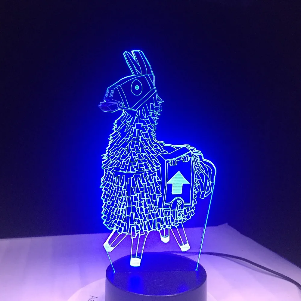  Souvenir Gift Llama 7 Colors Touch Table Desk Light 3D LED Lava Lamp Acrylic Illusion Room Atmosphe - 32920080001