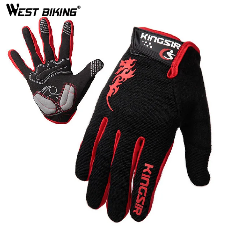 

WEST BIKING Touch Screen Sports Fitness Tactical Luvas Summer Autumn Bicycle Bike Cycling Motorcycle Racing Gloves For Men Women
