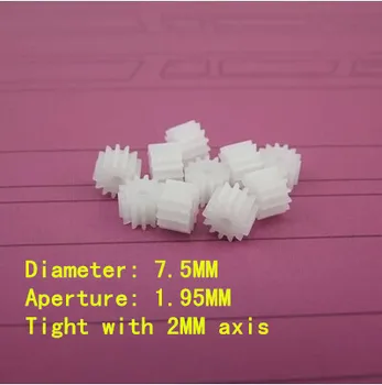 

Straight teeth wheel spindle 132A 0.5 Modulus 13 teeth inside diameter 2MM DIY model toy car models motor gear parts