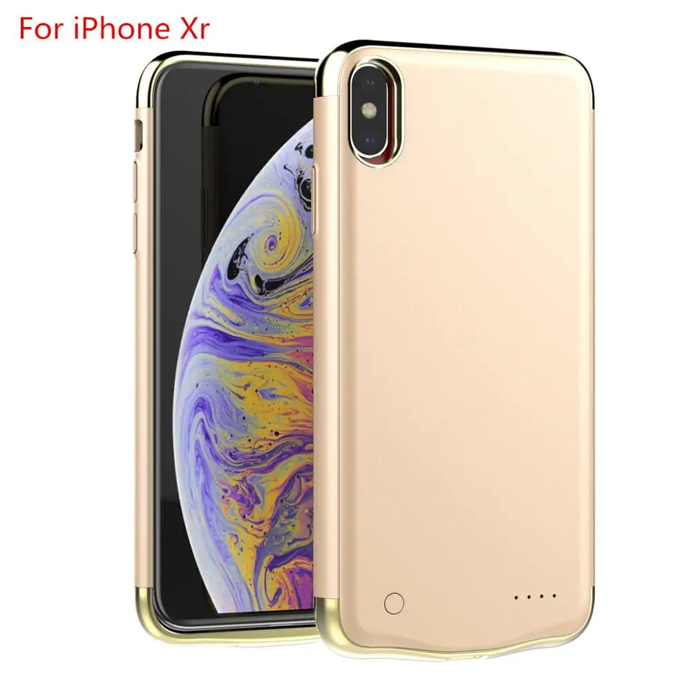 Для iPhone Xr/Xs Max 6000 мАч зарядное устройство чехол для телефона тонкий портативный внешний аккумулятор внешнее зарядное устройство защитный чехол для телефона - Цвет: For iPhone Xr