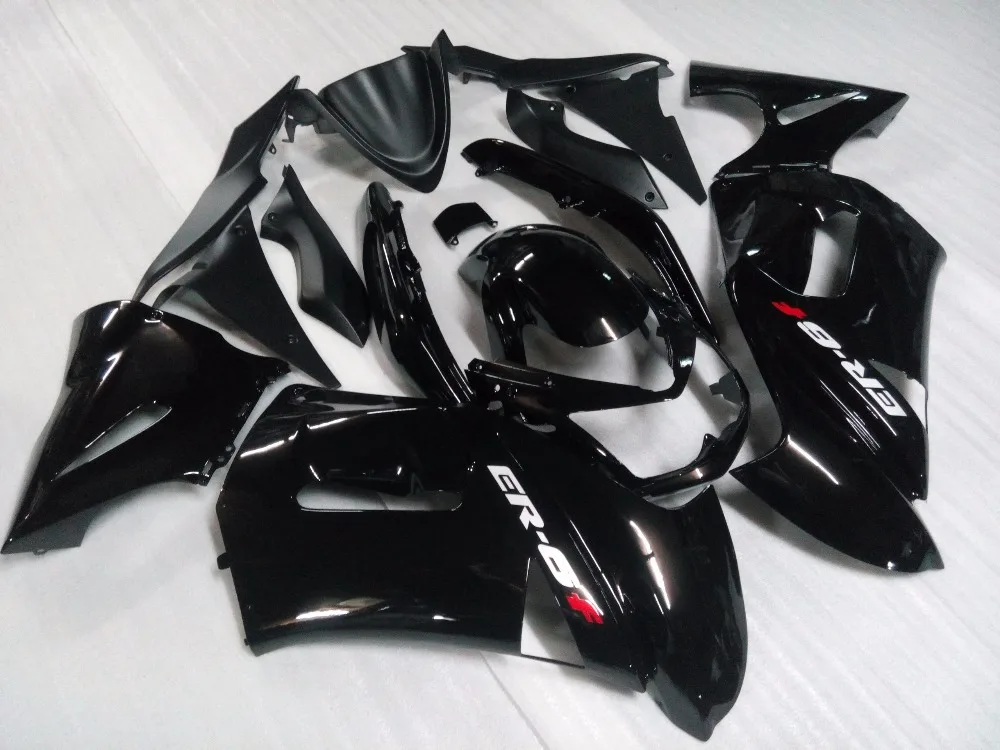 motorcycle Fairing hull for 650R ER6f 2006 2007 2008 black ER-6f 06 07 08 ABS plastic panels kit | Автомобили и мотоциклы