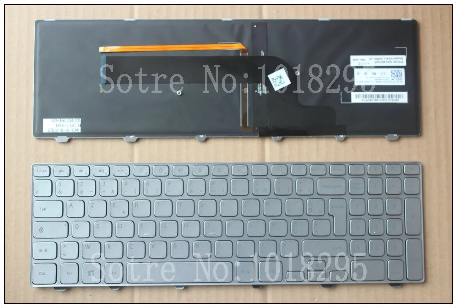 Новая клавиатура для ноутбука Dell Inspiron 15-7000 7537 серии FR/French с подсветкой 09RFW6 SN8221BL |