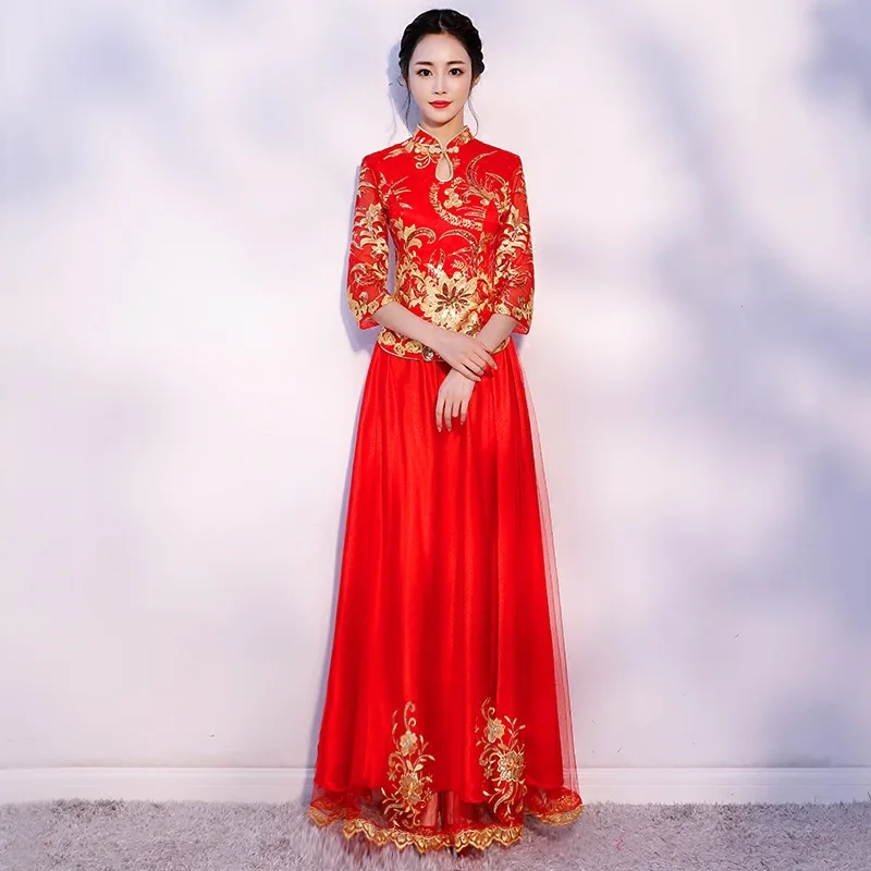 Elegant Chiffon Royal princess Banquet Dress  Traditional 