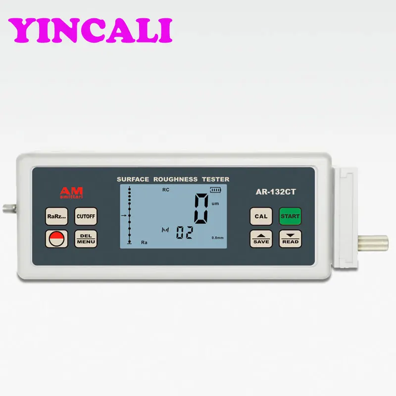Измеритель текстуры поверхности бетона AR-132CT может запоминать 7 групп данных диапазон измерения Ra, Rq: 0,005~ 20,00 um, Rz, Rt: 0,020~ 200,0 um