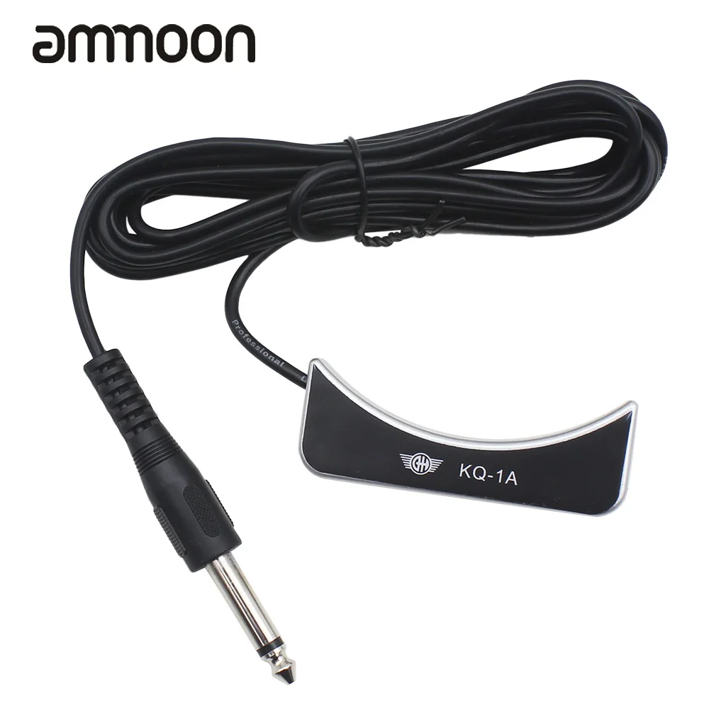 

Guitar Pickup Transducer 6.5mm Male Plug 3m Audio Cable for 38"/39"/40"/41" Acoustic Guitar KQ-1A Piezo Contact Sound Hole