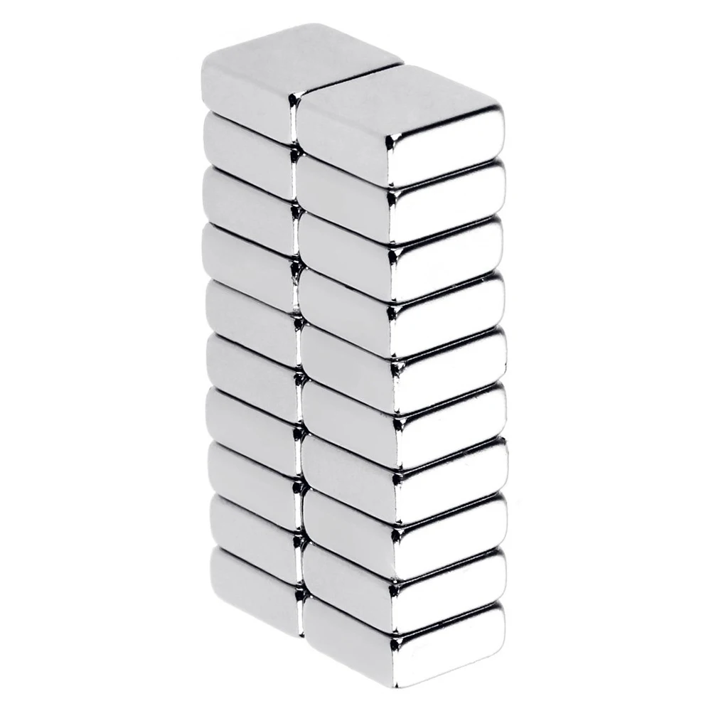 

WSFS Hot 20Pcs Square Magnets 10 X 10 X 4Mm, Mini Strong Neodymium Magnets For Whiteboards, Fridge, Crafts, Noticeboard