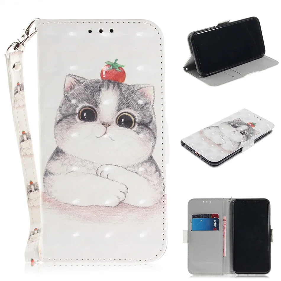Funda de cuero PU con tapa de dibujos animados de lujo para iPhone 8 7 6 S 6 Plus 5 5S SE 10 con titular de la tarjeta de Funda para iPhone X XS X XR XS. Funda de cuero PU con tapa de dibujos animados de lujo para iPhone 8 7 6 S 6 Plus 5 5S SE 10 con titular de la tarjeta de Funda para iPhone X XS X XR XS.