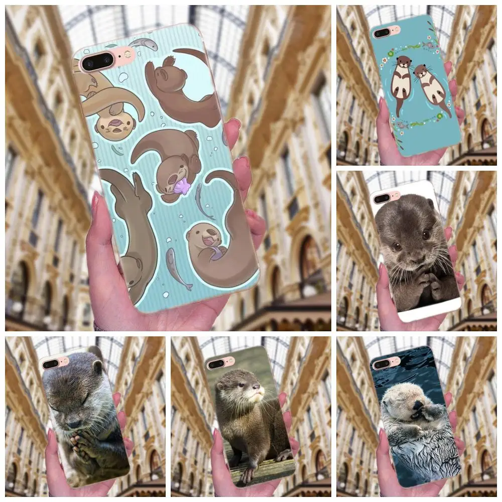 

Animal Cute Baby Otter Pattern For Huawei Honor 4C 5A 5C 5X 6 6C 6A 6X 7 7X 8 9 V8 V10 Y3II Y5II Y6II G8 P7 Play Lite