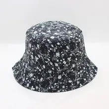 Модная женская Двусторонняя Складная Цветочная сумка с рисунком мягкая шляпа с двух сторон может носить шапки для рыбака кепки в стиле хип-хоп