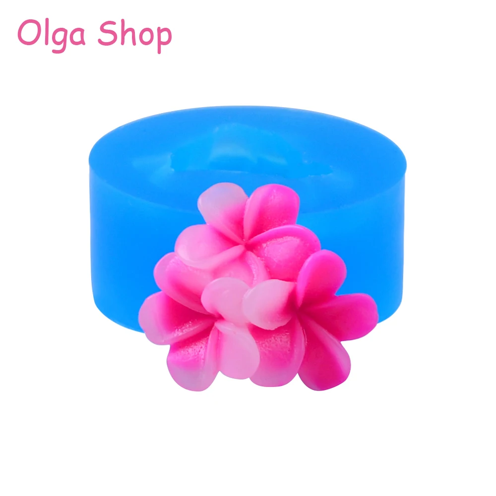 

HYL294 20.9mm Flower Silicone Mold - Fondant Cake Topper Candy Chocolate Wedding Cakes Resin Jewelry Making Pendant Necklace