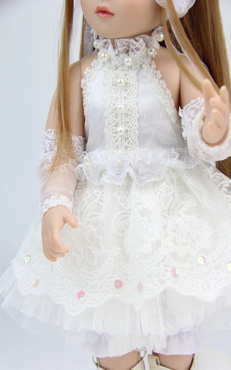 Милая 18 дюймовая шарнирная Кукла SD/BJD Baby Reborn куклы игрушки 45 см bjd Силиконовые