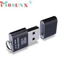 Горячая черный крошечный Высокое качество высокоскоростной USB 2,0 Micro SD TF T-Flash считыватель карт памяти адаптер 1 шт