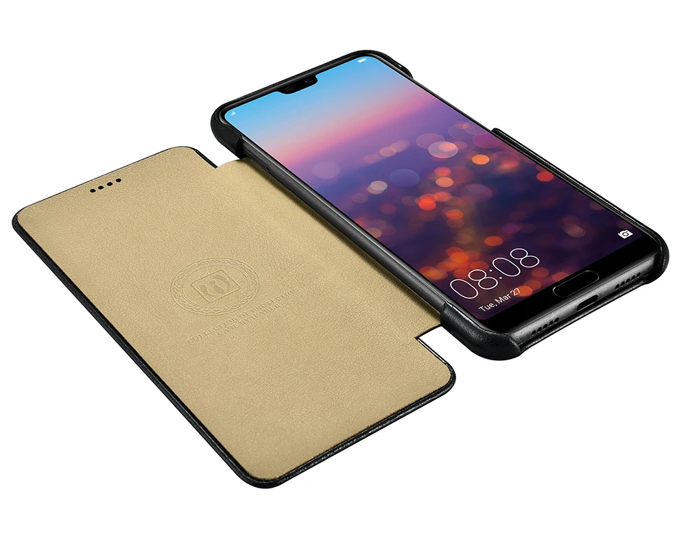 Чехол ICARER из натуральной кожи для huawei P20 Pro, роскошный чехол с закрытыми краями для huawei P20/Pro, чехол для телефона s
