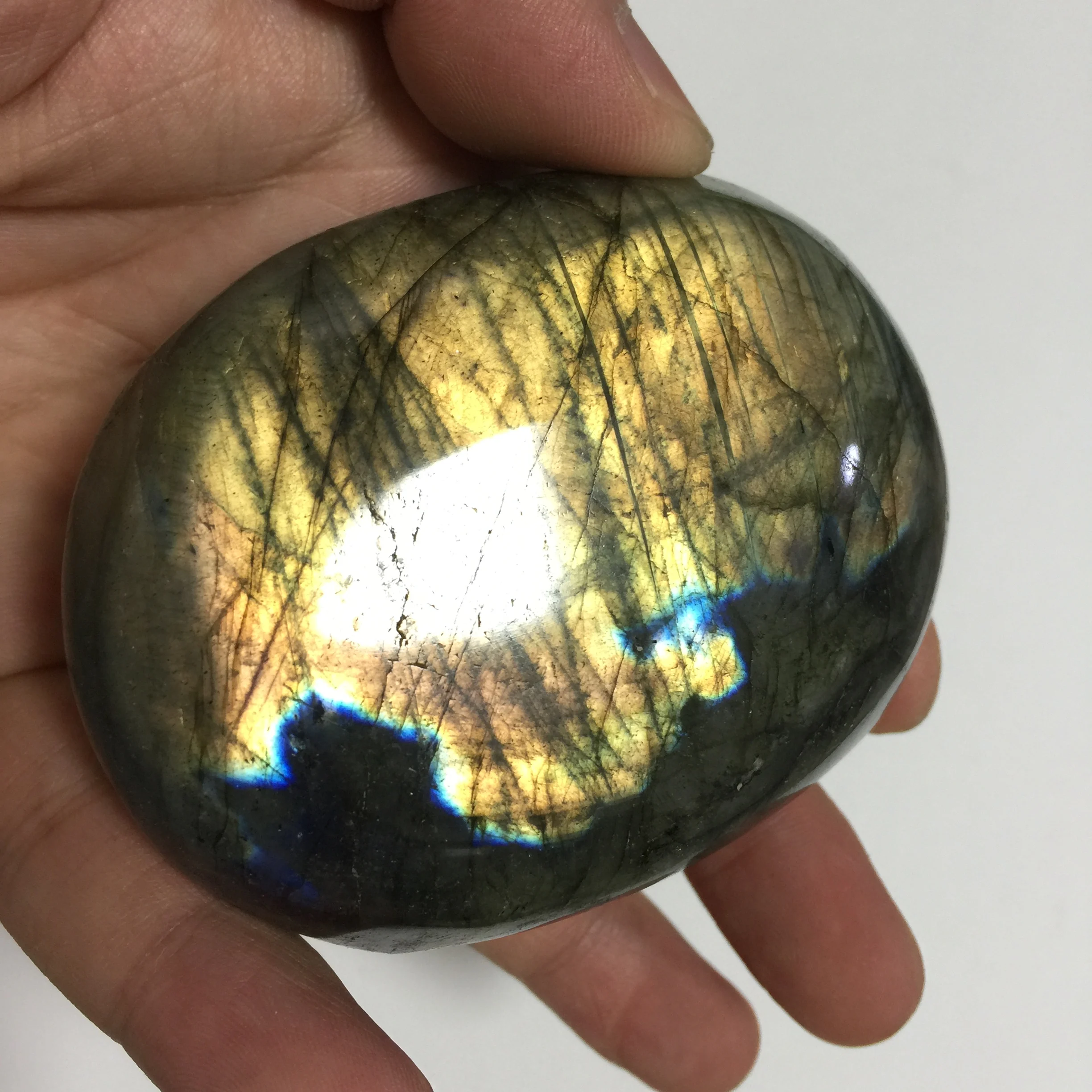 Непревзойденный натуральный камень лабрадорит 210 270 г красочный свет Feldspar