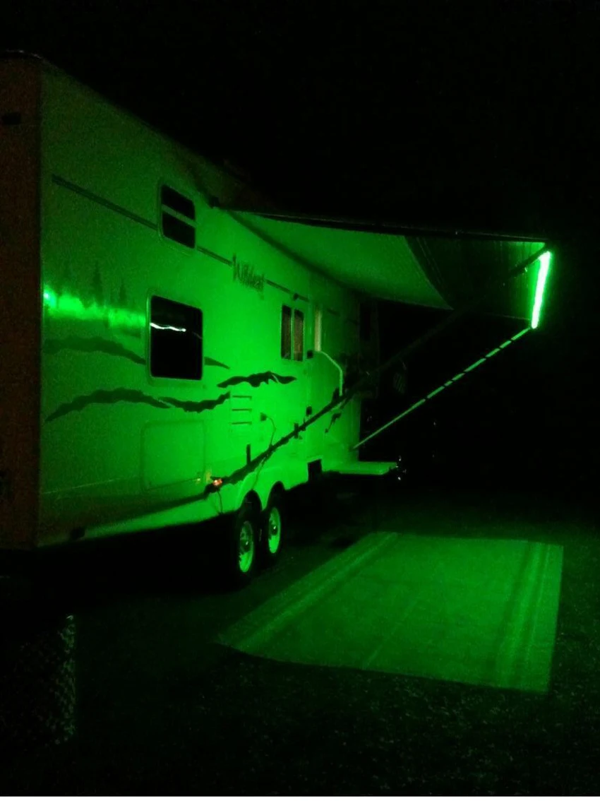 RV светодиодный туристический навес лодка свет комплект w/Инфракрасная пульт RGB красно-зелено-синий 16FT 3528 Водонепроницаемый 16.5FT 300