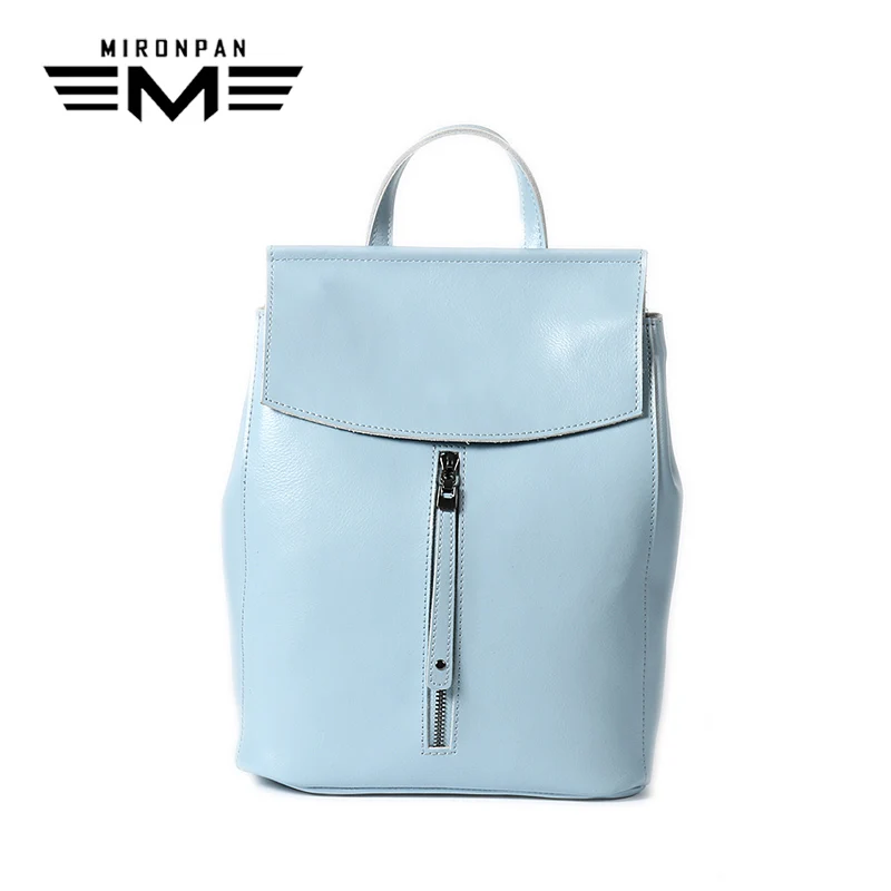 

MIRONPAN 2018 New Genuine Leather Backpack Women Original Shopping Bags Summer Hasp Zipper Pocket Leather Backpacks For Women
