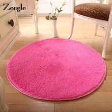 Zeegle мягкий пушистый Толстый круглый ковер для гостиной противоскользящие детские ковры для комнаты детские игровые коврики мягкие стулья коврики