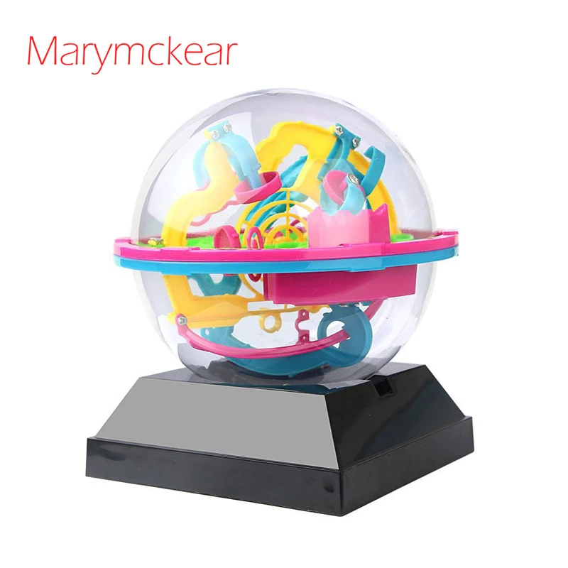 3D Puzzles Magic Maze Ball Intelligence Toys for Children Marble Puzzles IQ Balance 100 Levels Intellect Ball Metal Toy Game