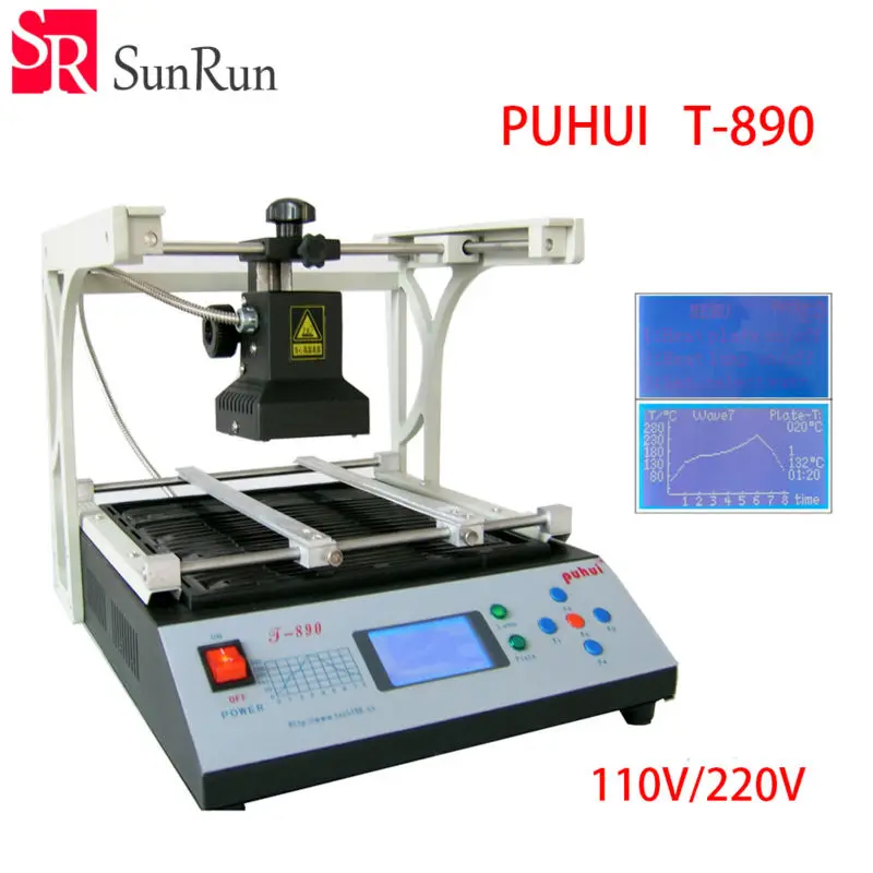 

Authorized New Arrival PUHUI BGA Rework Station T-890 IRDA Soldering Welder T890 Infrared SMT SMD IRDA BGA Welder