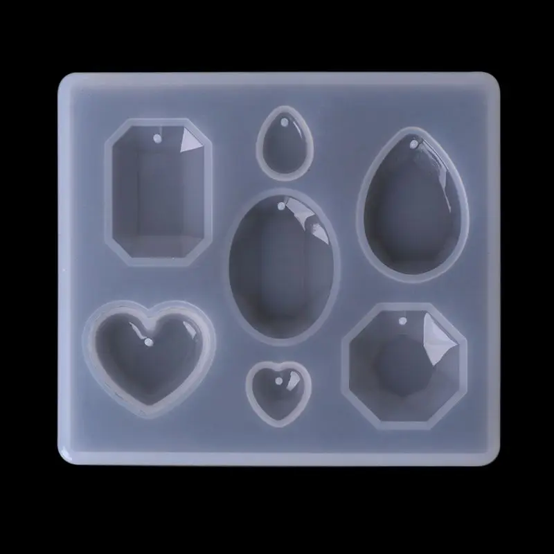 1 комплект Смола каучуковый комплект DIY ювелирных изделий Инструменты одноразовые перчатки силиконовые формы Diamond Кулон ожерелье ручной
