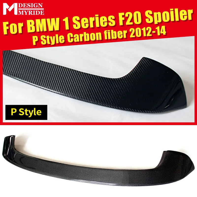 

For BMW 1 Series F20 118i 135i 125i P-Style Carbon Fiber Rear Spoiler Trunk Car Racing Decoration Spoyler Accessories 2012-2014