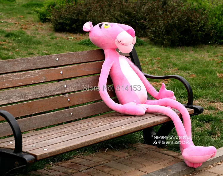 big pink panther stuffed animal