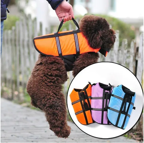 Small Dog Life Jacket Pet Saver Life Vest Swimming Preserver Dog Puppy