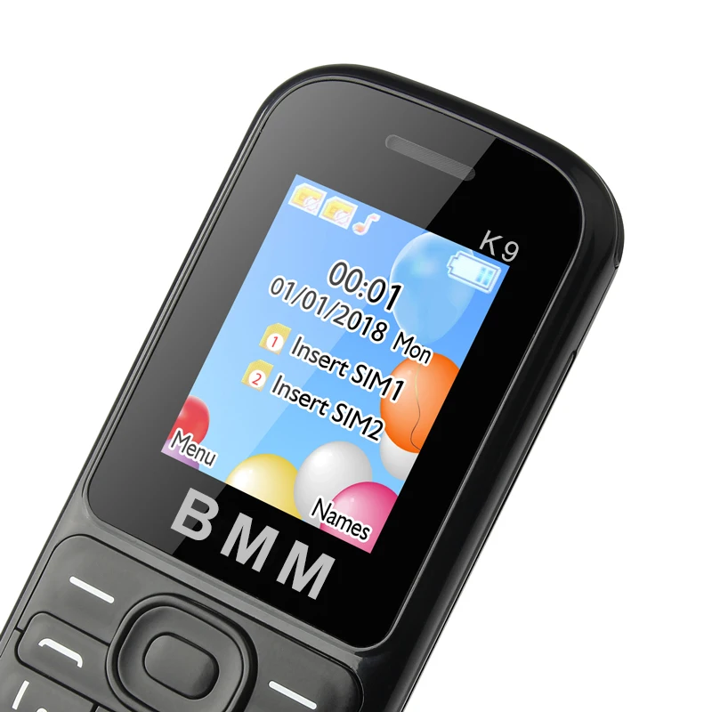 UNIWA ECON K9 1 77 дюймов мобильный телефон две sim карты 2G GSM для пожилых людей 0.08MP задняя