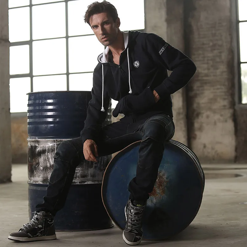 SCOYCO Motorcycle Shoes Anti-skip Breathable Shockproof Protective Touring Casual High Ankle MBX/MTB/ATV Riding Boots MT016