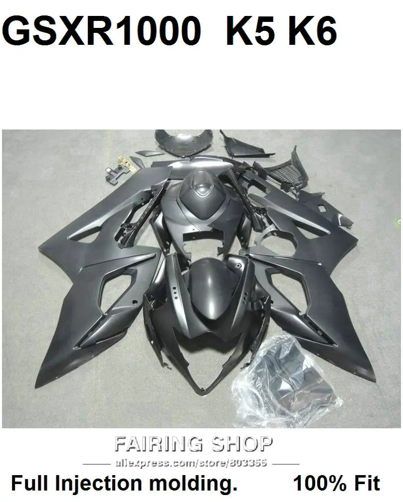 Motorcycle Bodywork Fairing Kit For Suzuki Gsxr1000 K5 K6 Matte Black Injection Fairings Set Gsxr 1000 05 06 Vn46 Fairing Kit Gsxr 1000motorcycle Fairing Kit Aliexpress