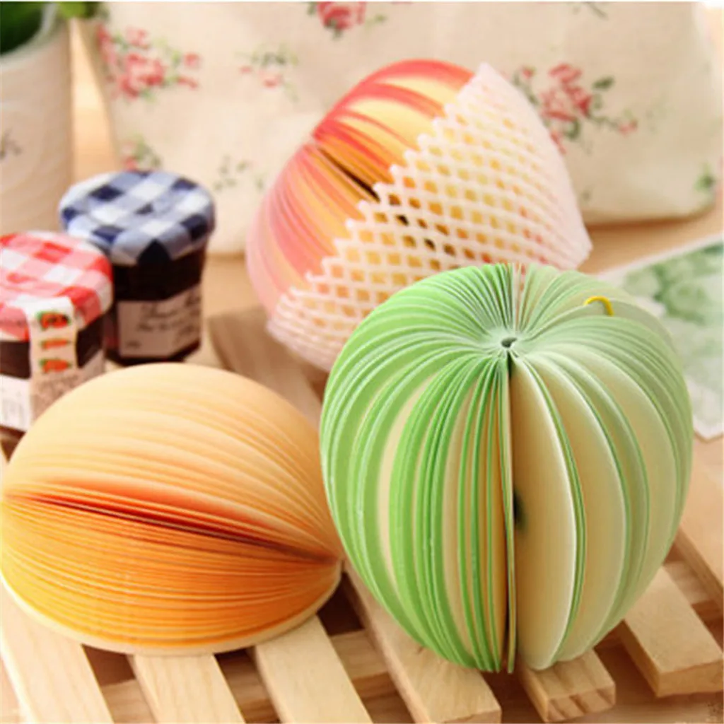 

1 Lot Sticky notes DIY fruit vegetables Memo pads kawaii 160 Pages Sticker Post Bookmark Point It Marker Memo Sticker Paper