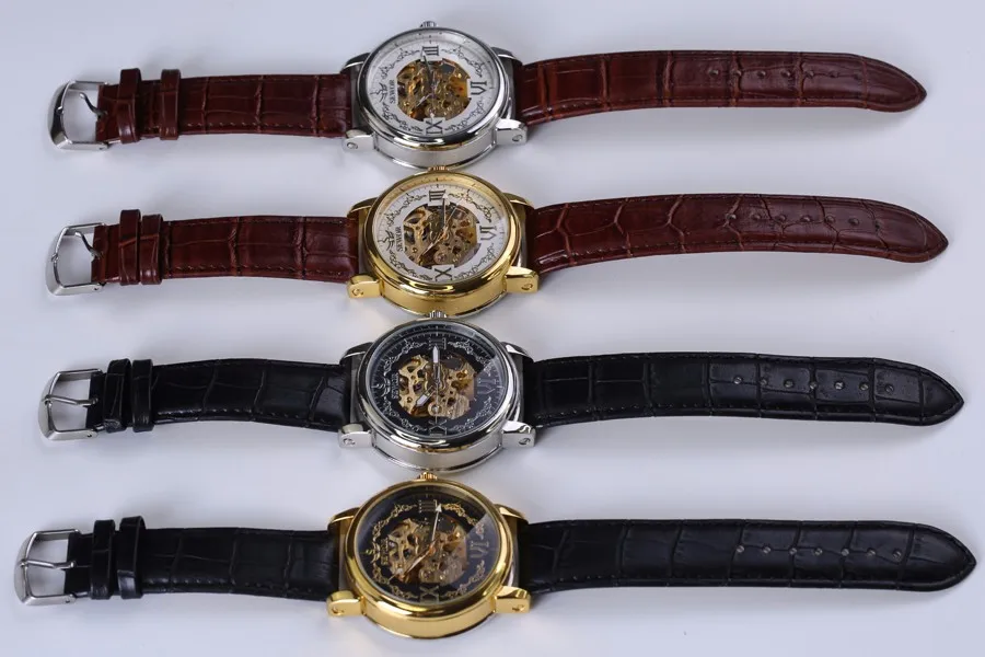SEWOR мужские часы Топ бренд класса люкс Черная кожа Мужские автоматические механические часы с скелетом мужские спортивные часы модные повседневные часы