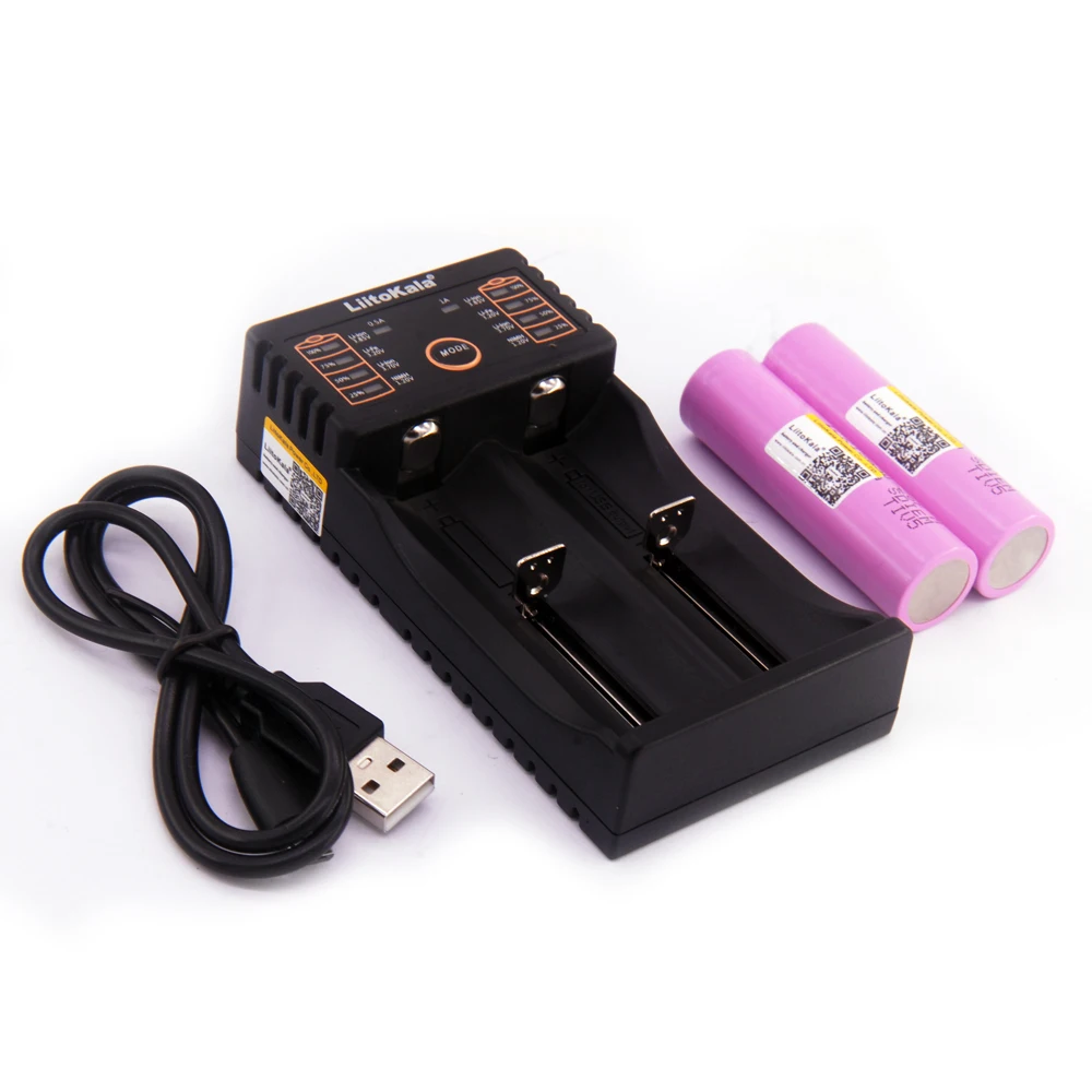 Liitokala 18650 литиевая батарея ICR18650 26FM аккумуляторная батарея 2600mAh 3,7 V lii-202 многофункциональное зарядное устройство