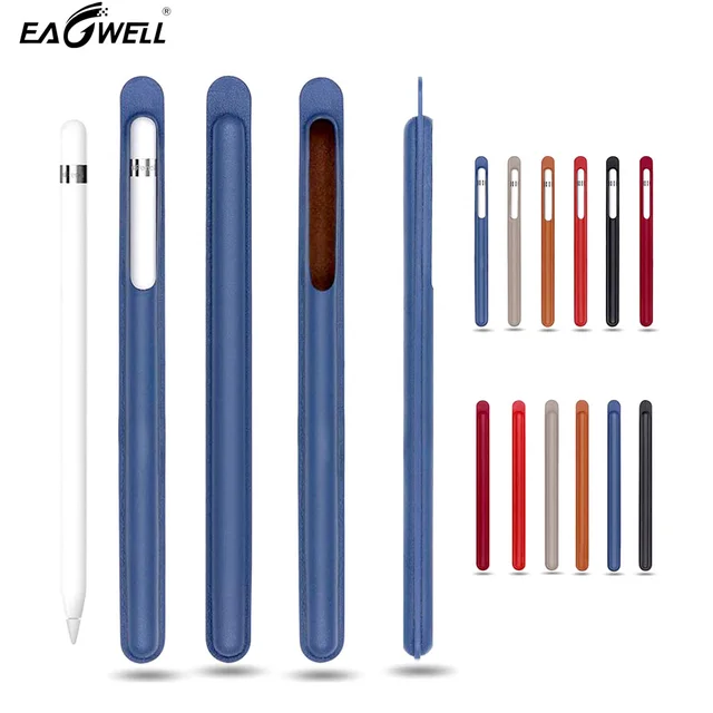 Case For Apple Pencil PU Leather Skin Case Sleeve Bag For Tablet Touch Stylus Pen Protective Cover Holder Pouch Anti-knock Bag