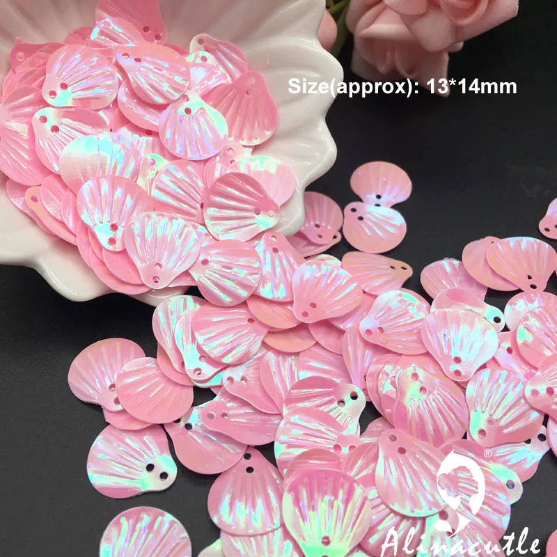

5 COLORS 40g 13*14mm shell Sequins Paillette Sewing Garment Accessories,Clothing accessories,DIY Sequins scrapbooking shakes