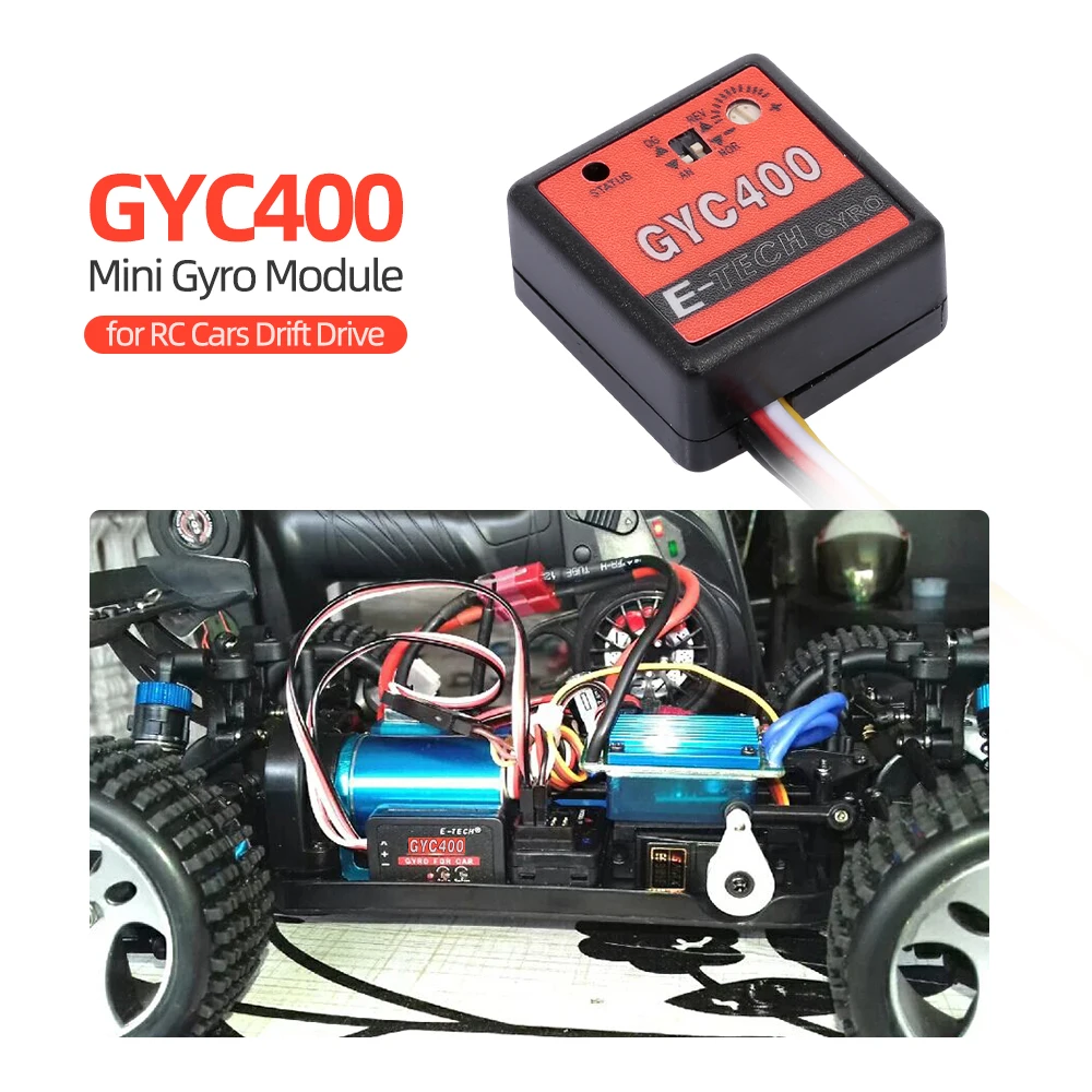 

GYC400 Mini Gyro Module for RC Cars Drift Drive Control RC Car Parts Accessory