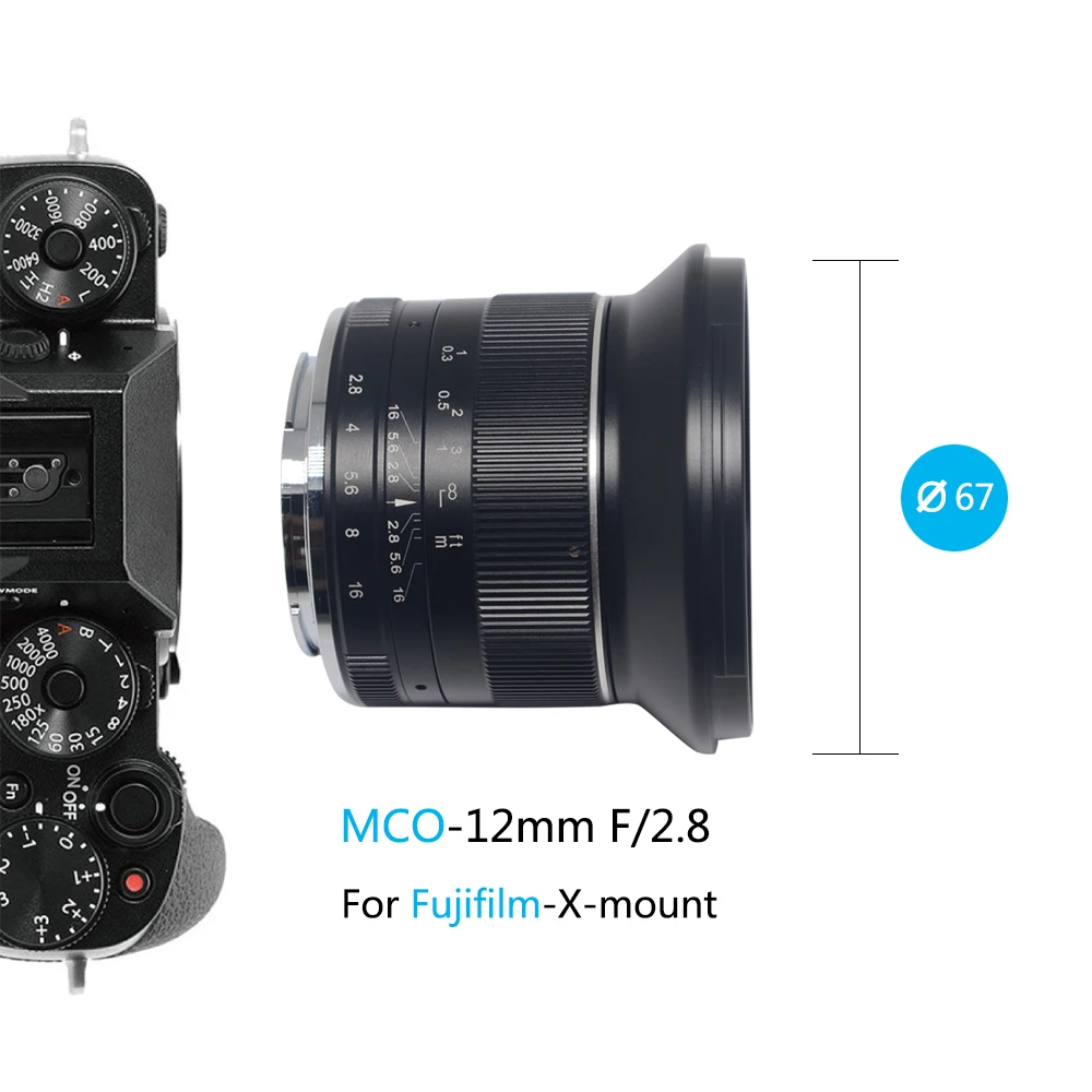 Mcoplus12 мм f/2 8 ручная ультра широкоугольная линза фото для Sony E Mount беззеркальная