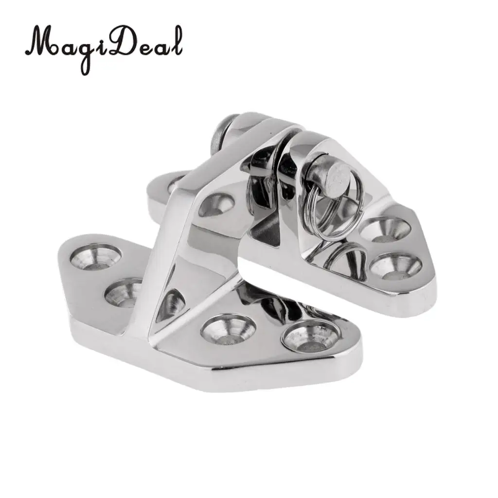4 Pieces Durable 316 Stainless Steel Hatch Hinge with Removable Pin Marine Boat Hardware