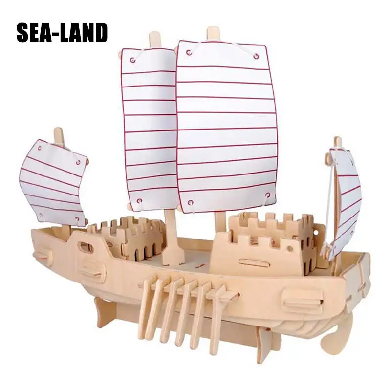 

Diy Montessori Education Kids Toys Wooden 3D Puzzle For Children The Russian Ship Puzzle Challenge Wisdom A Hobby Gift For Adult