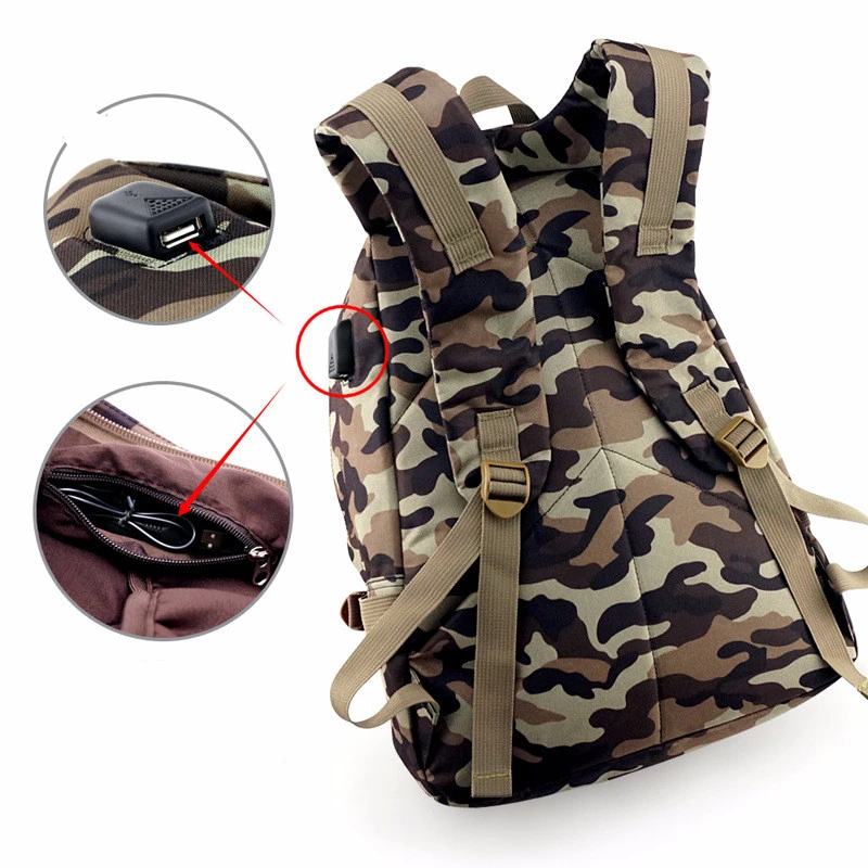  BOOCRE Game PUBG Accessories Cosplay Jedi Level 3 Backpack wash Camouflage Oxford Cloth Backpack