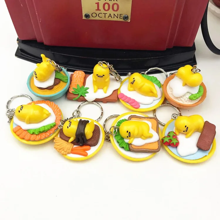 

Creative Cartoons Keychain, Resin Food Sushi Salmon Egg Cat Animals Keychain, Bag Hangging Simulation Key ring For Women Men
