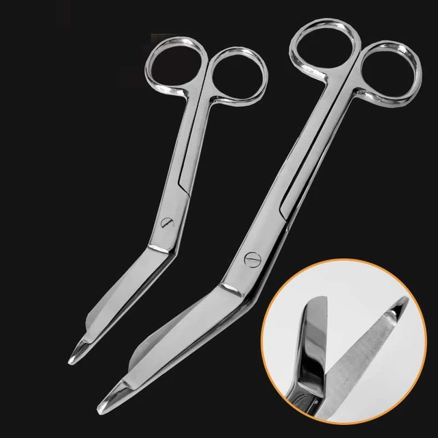 1pc Multi-function Elbow Gauze Scissors Mini Shear Stainless Steel  Household Care Bandage Scissor First Aid Kit Accessories - AliExpress
