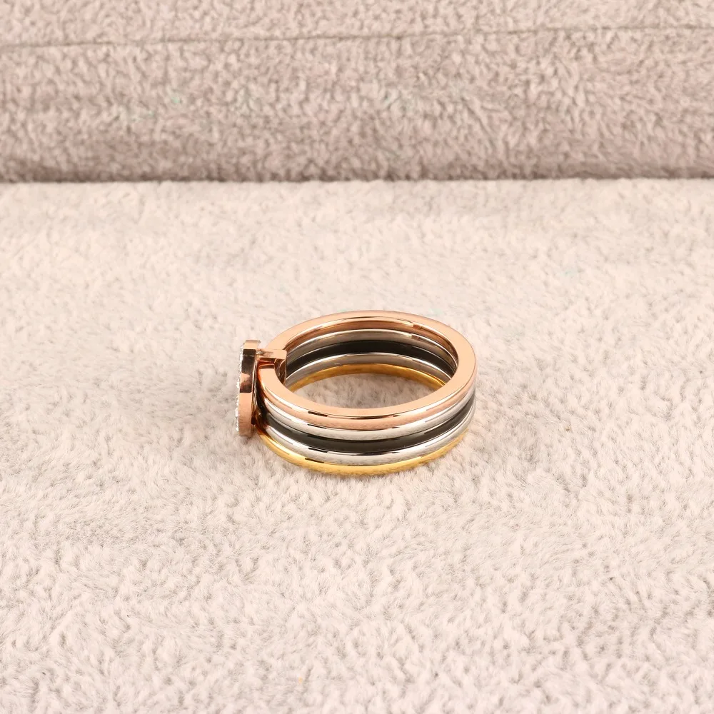 MSX мульти металлические кольца цвета для мужчин нержавеющая сталь циркония кольцо с узором дерева Роскошные Брендовые мужские ювелирные изделия подарок